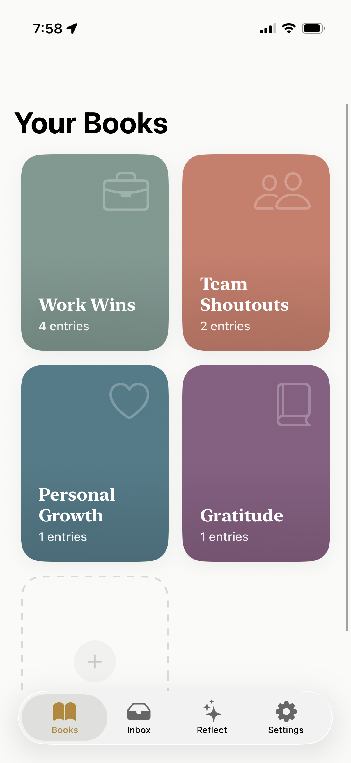 Your Books — organize praise into collections